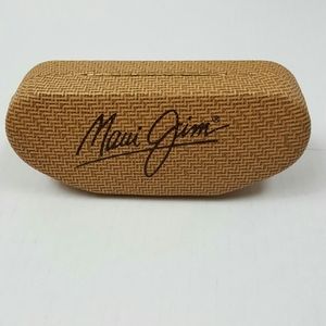 Maui Jim cream tan glasses case